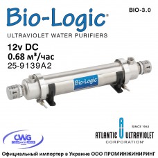Bio-Logic BIO-3.0 25-9139A2 (12vDC, Q=0.68 м³/час, D=3/8" NPT) система уф обеззараживания воды