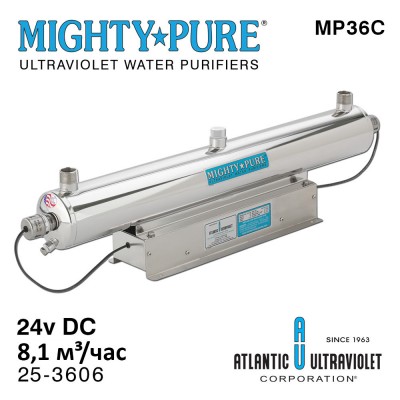 MIGHTY PURE MP36C 25-3606 (24vDC, Q=8,1 м³/час, D=1" NPT) система уф обеззараживания воды