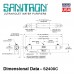 Sanitron S2400C with 2" 25-1613 (230vAC, Q=9м³/час, D=2" Clamp) система уф обеззараживания воды