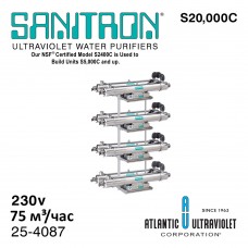 Sanitron S20,000C 25-4087 (230vAC, Q=75м³/час, D=2" Clamp) система уф обеззараживания воды