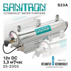 Sanitron S23A 25-2303 (12vDC, Q=1,3м³/час, D=3/4" NPT) система уф обеззараживания воды