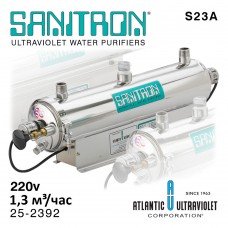 Sanitron S23A 25-2392  (220vAC, Q=1,3м³/час, D=3/4" NPT) система уф обеззараживания воды