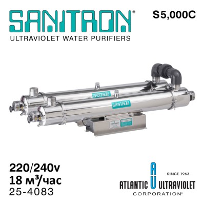 Sanitron S5,000C 25-4083 (230vAC, Q=18м³/час, D=2" NPT) система уф обеззараживания воды